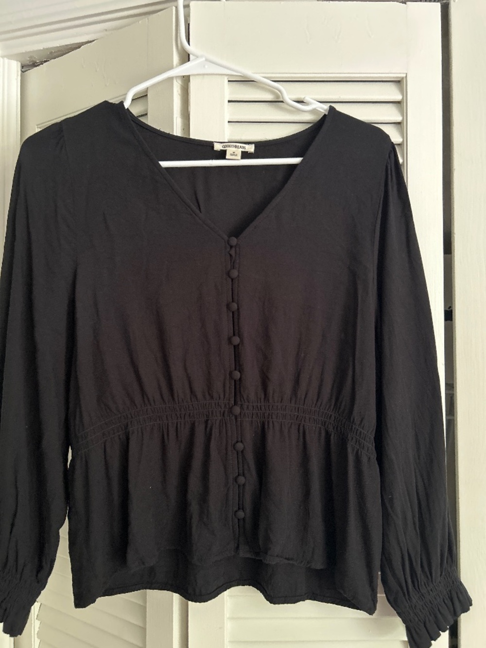 Black Peplum blouse